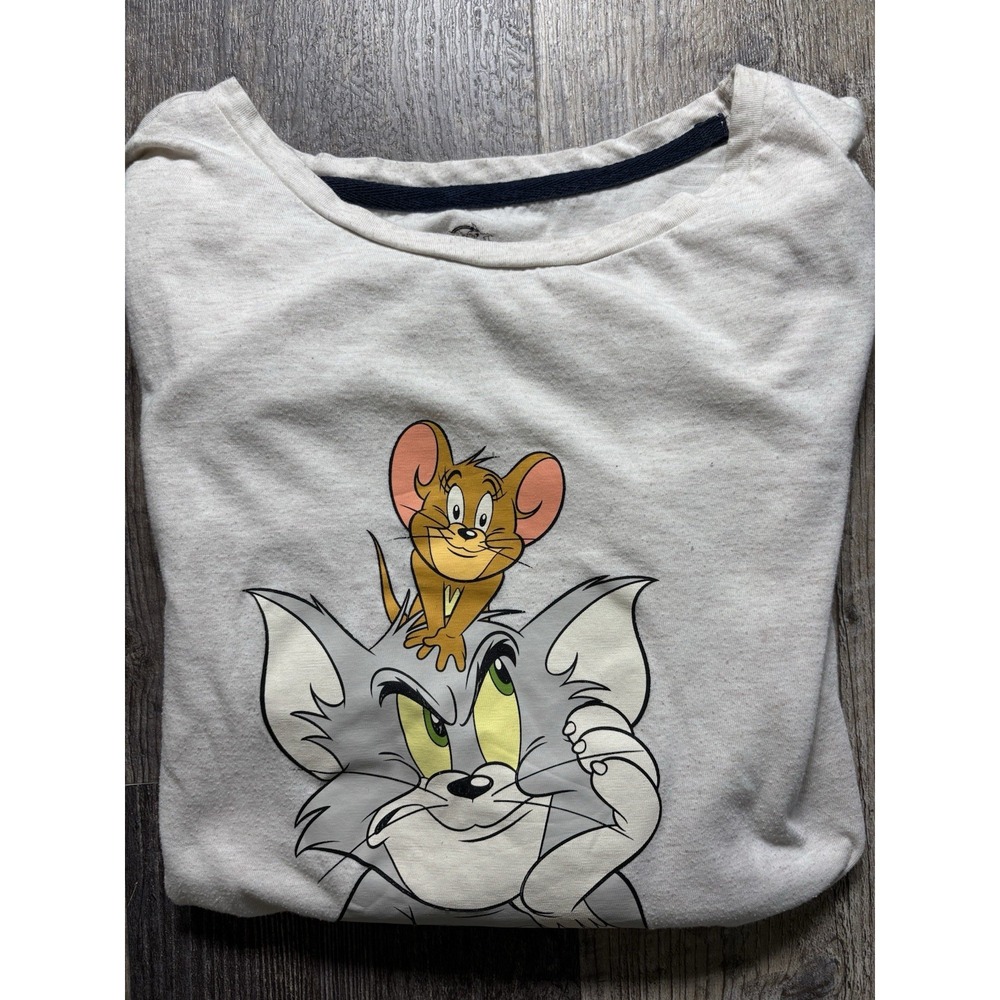 Tom and Jerry Vintage XS Gray T Shirt Size Women's XS - Picture 6 of 6